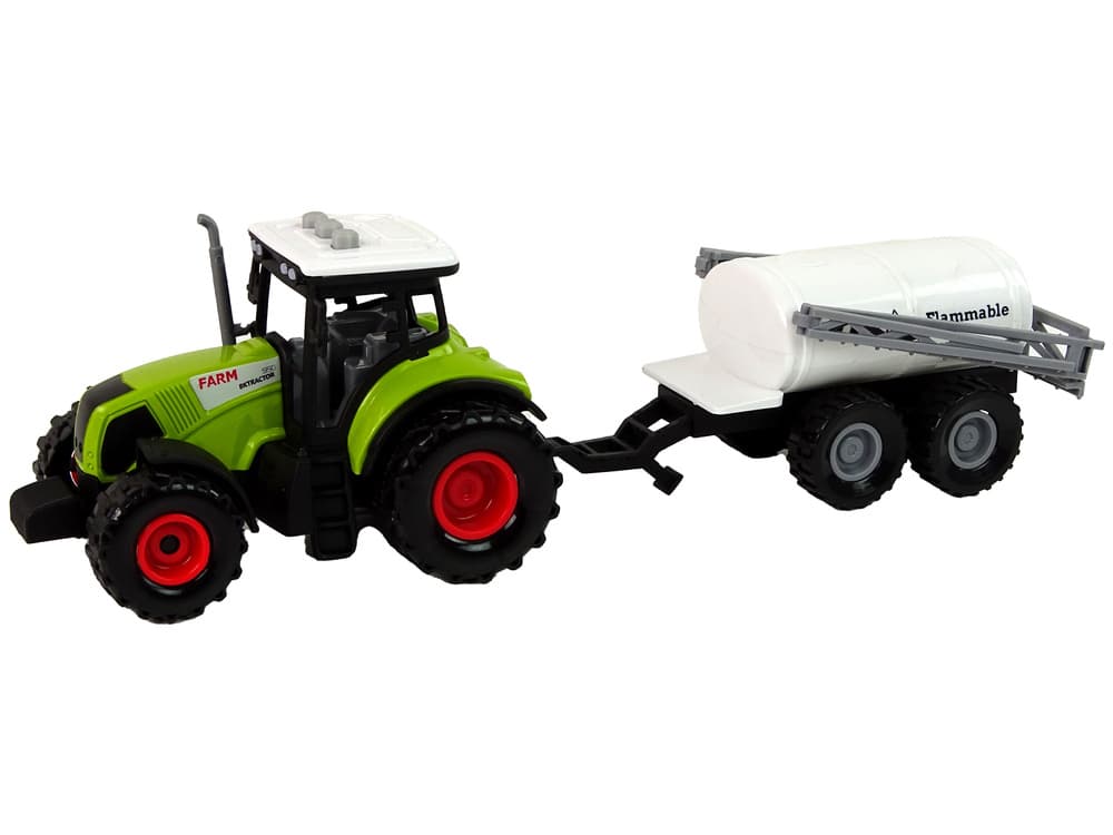 LEAN TOYS Traktor z dvema prikolicama (zrnca/cisterna) 2