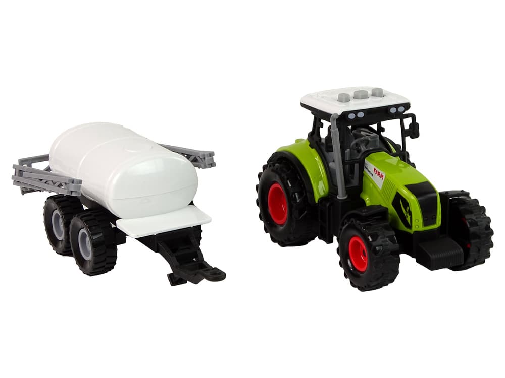 LEAN TOYS Traktor z dvema prikolicama (zrnca/cisterna) 4
