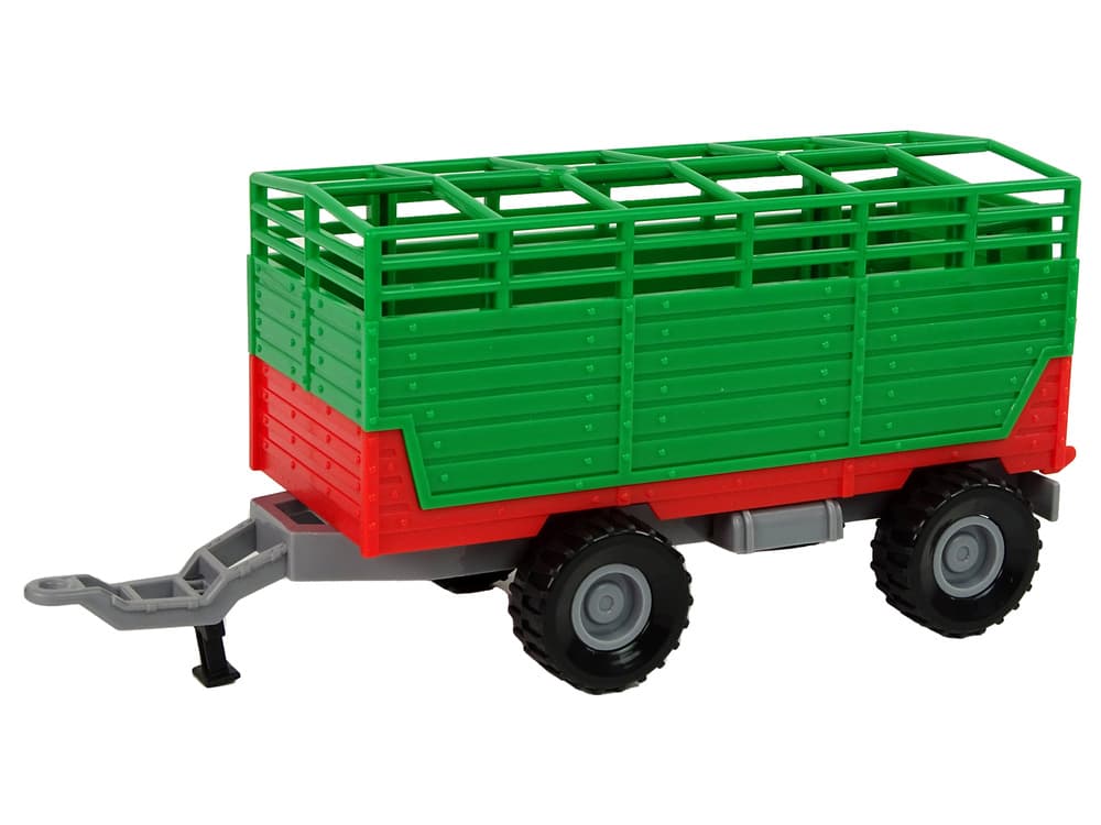 LEAN TOYS Traktor z dvema vrstama prikolic 2
