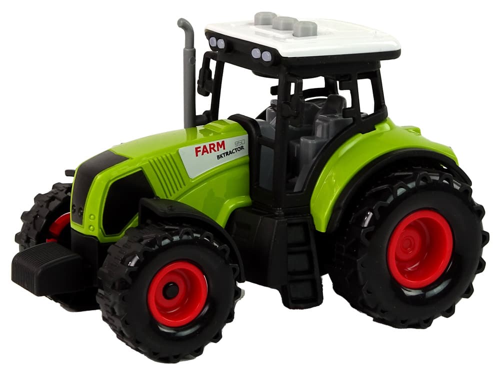 LEAN TOYS Traktor z dvema vrstama prikolic 4