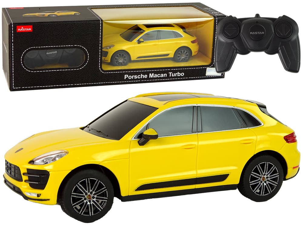 Avto R/C Porsche Macan Turbo, rumeni, 1:24