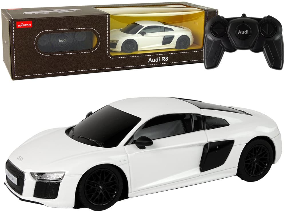 RASTAR RC Avto Audi R8 - Belo, 1:24