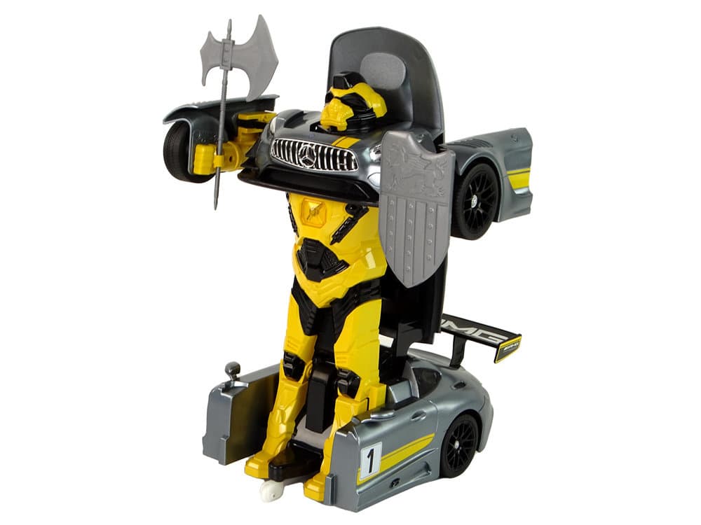 Avto R/C Mercedes Robot Transformers, srebrni, 1:14 3