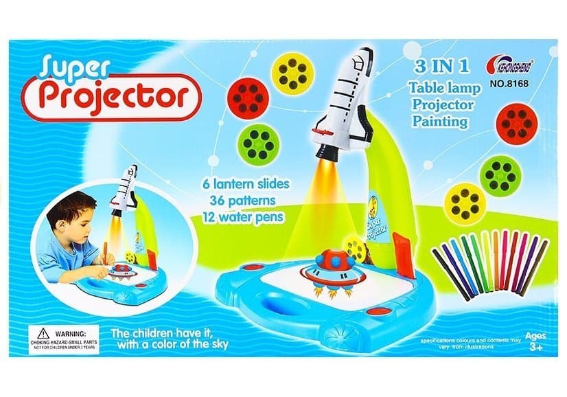 LEAN TOYS Projektor Rimska raketa za risanje, 36 slik 6