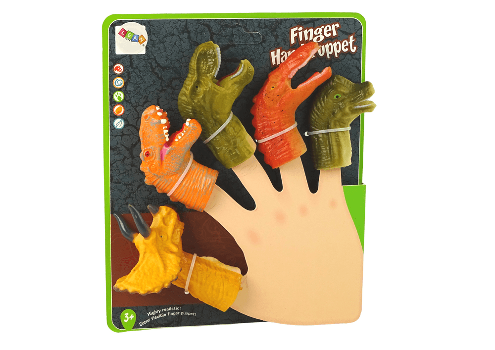 Dinozaver prstne lutke LEAN TOYS, komplet 5 kos. 3