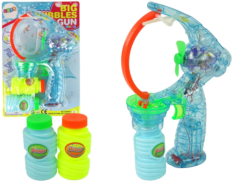 PIŠTOLA za milne mehurčke LEAN TOYS 24 cm, s lučkami in zvoki