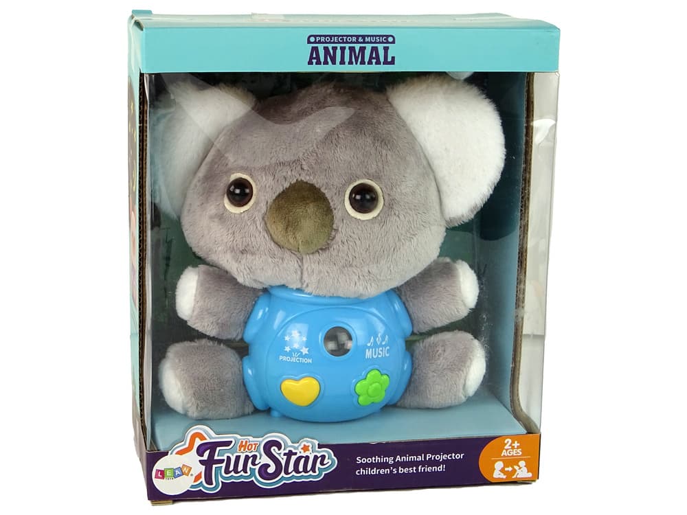 Projektor LEAN TOYS Koala, s lučkami in zvoki, siv 4