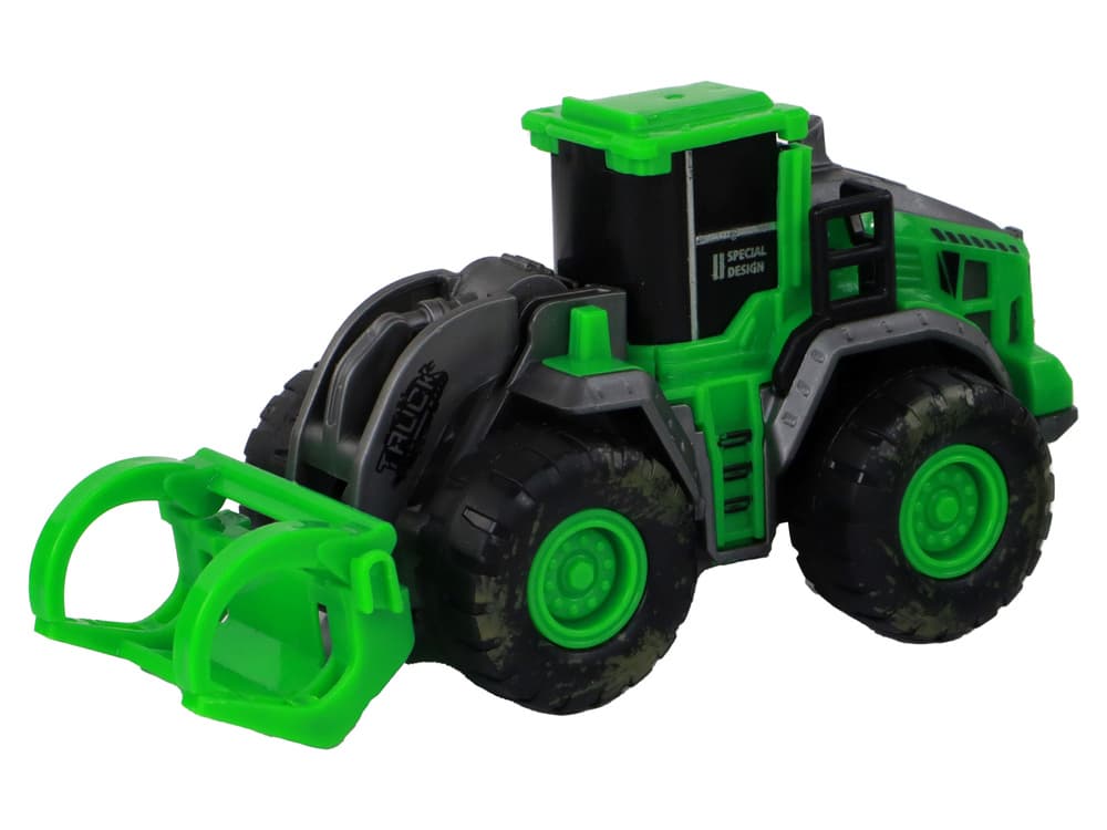 Komplet zelenih traktorjev LEAN TOYS za kmetijo, 4 kosi. 3