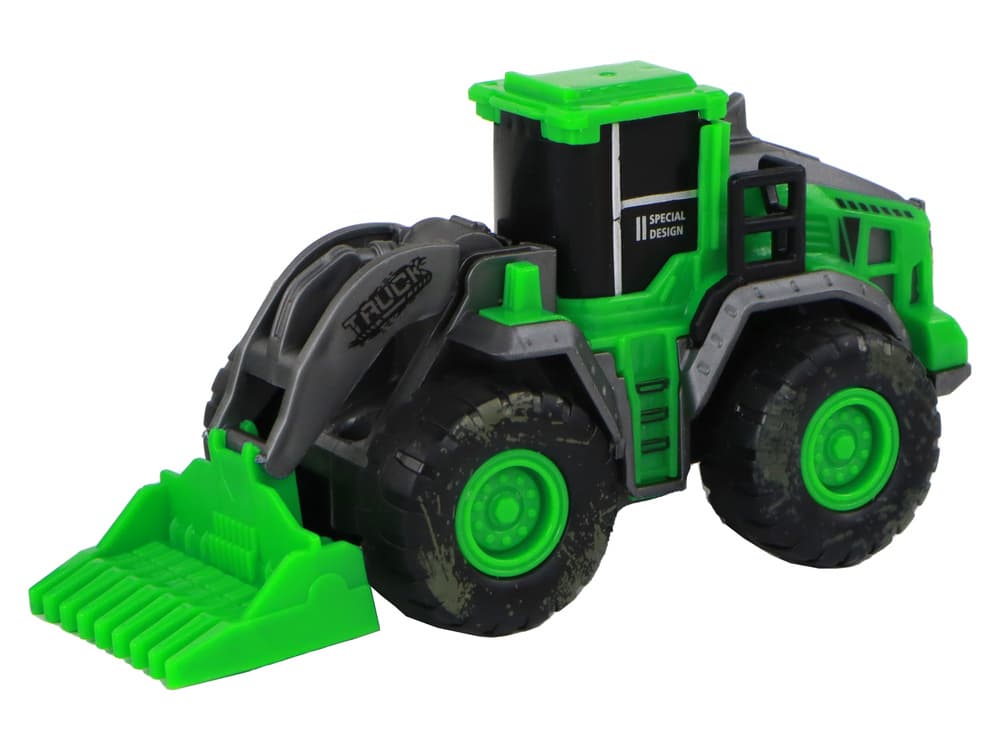 Komplet zelenih traktorjev LEAN TOYS za kmetijo, 4 kosi. 4