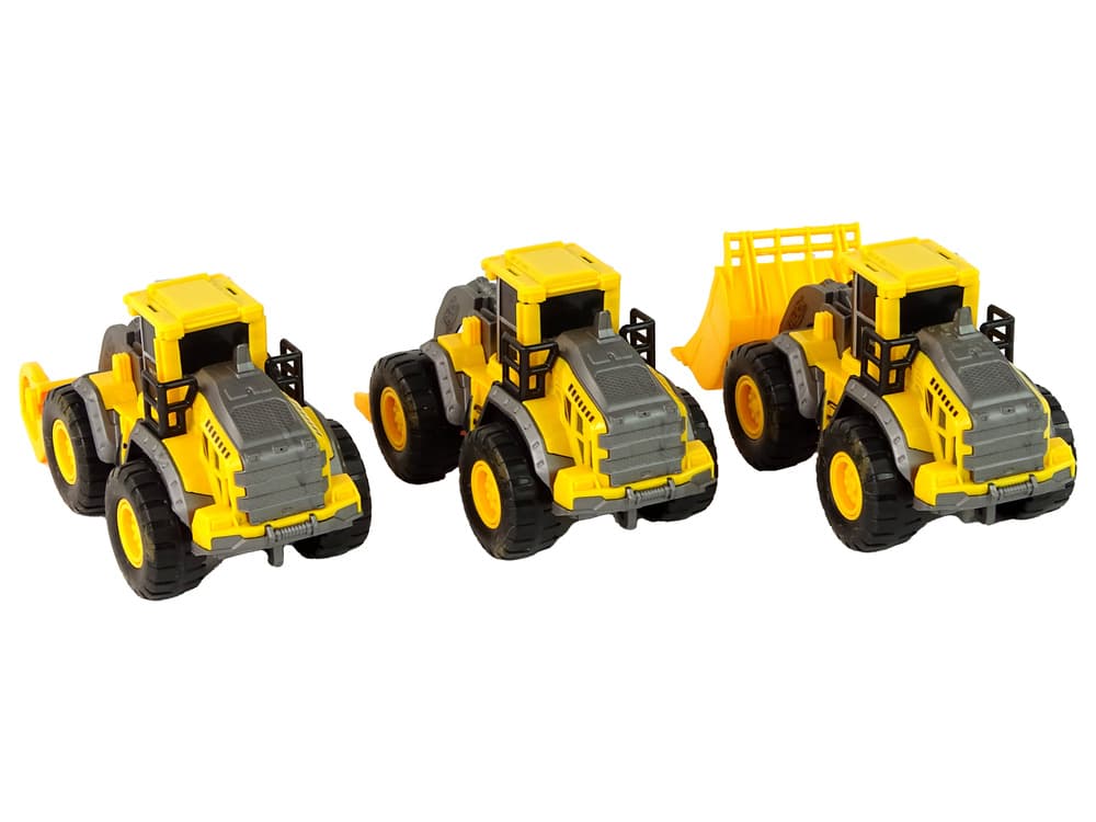 Komplet gradbenih vozil LEAN TOYS, 3 modeli, rumeni 5