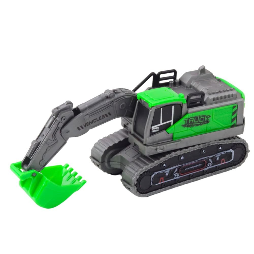 Gradbeno vozilo LEAN TOYS, bager/nakladalnik, zeleno 8