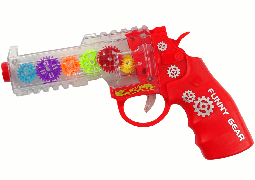 Pištola z lučkami in zvoki LEAN TOYS, rdeča
