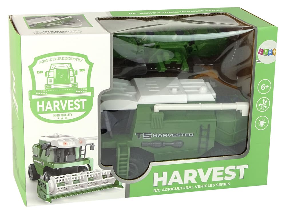 Kombajn LEAN TOYS R/C T5 Harvester, zelen, s lučkami 8