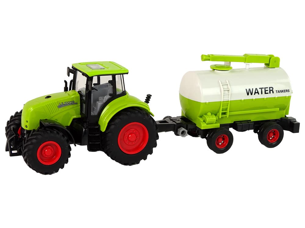 Traktor z vlečno prikolico LEAN TOYS, zelen, s prikolico 2