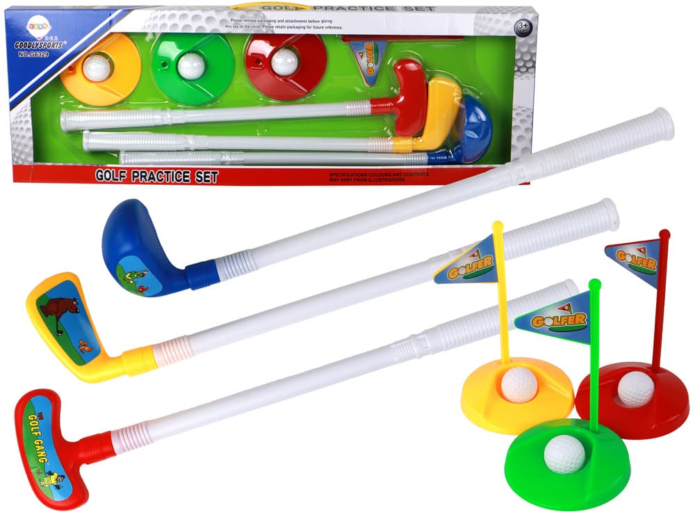 Komplet za mini golf LEAN TOYS za otroke, 12 kos.