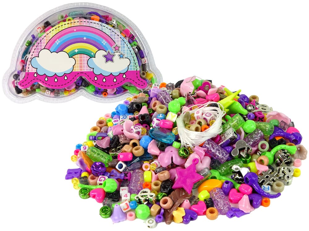 Komplet pisanih kroglic LEAN TOYS za DIY nakit