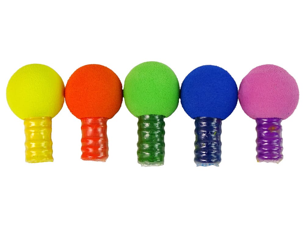 LEAN TOYS Komplet za barvanje las za otroke, 5 barv, gumice 2