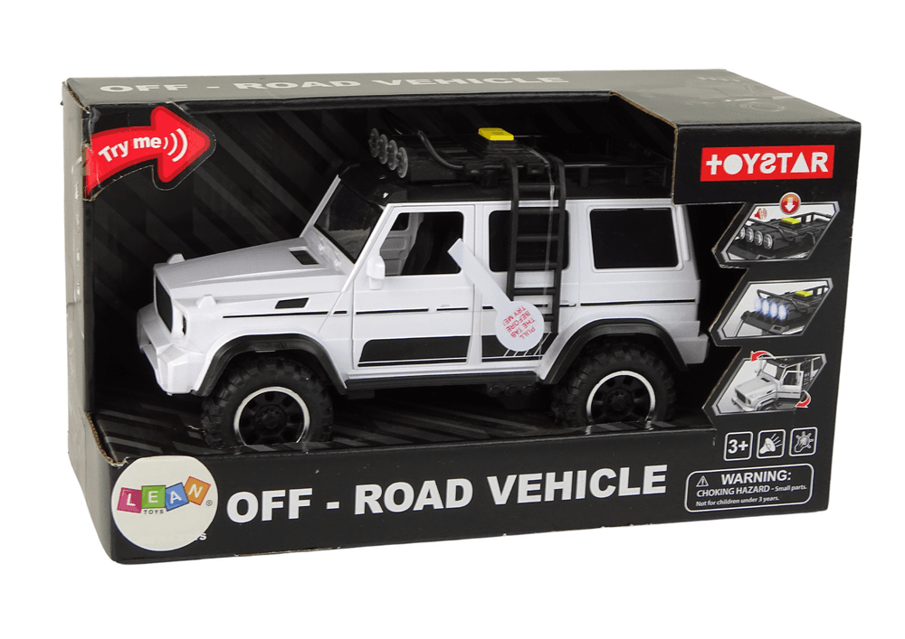 LEAN TOYS Terensko vozilo, 1:14, belo, zvok, luči 4