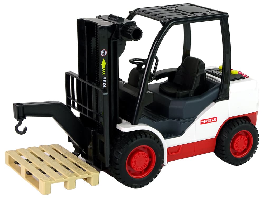 LEAN TOYS Viličar s premakljivim vilicami in paleto 2