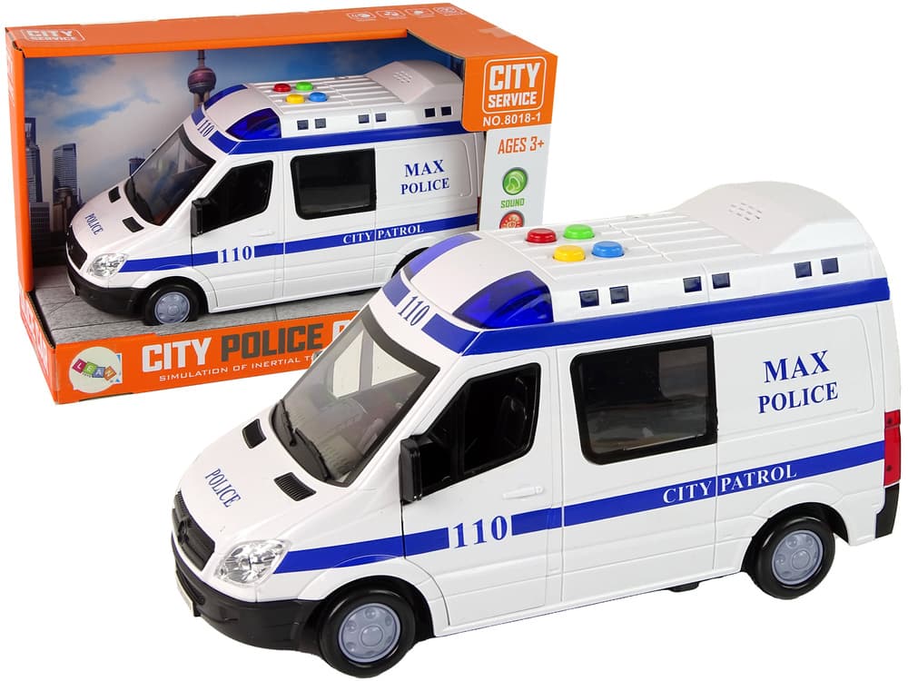 LEAN TOYS Policijsko vozilo, frikcijski pogon, luči, zvoki