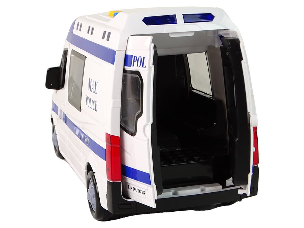 LEAN TOYS Policijsko vozilo, frikcijski pogon, luči, zvoki 3