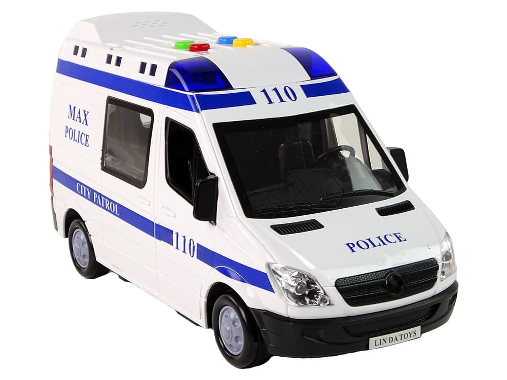 LEAN TOYS Policijsko vozilo, frikcijski pogon, luči, zvoki 5