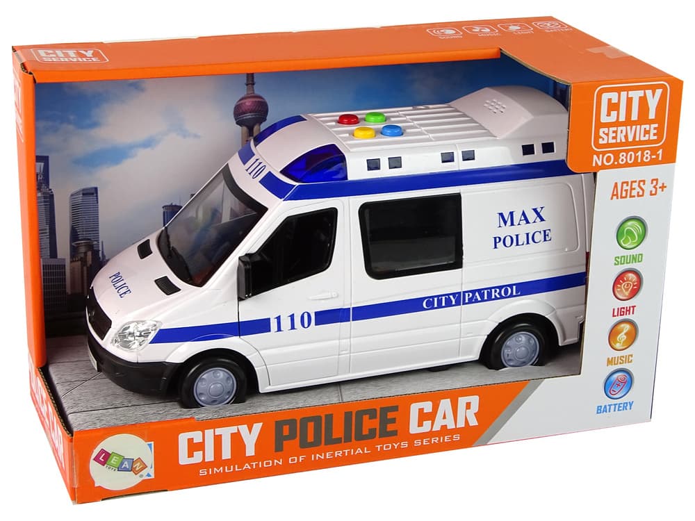 LEAN TOYS Policijsko vozilo, frikcijski pogon, luči, zvoki 6