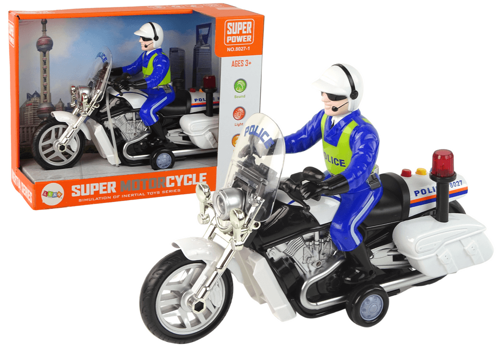 Policijski motor z lučmi in zvokom - LEAN TOYS