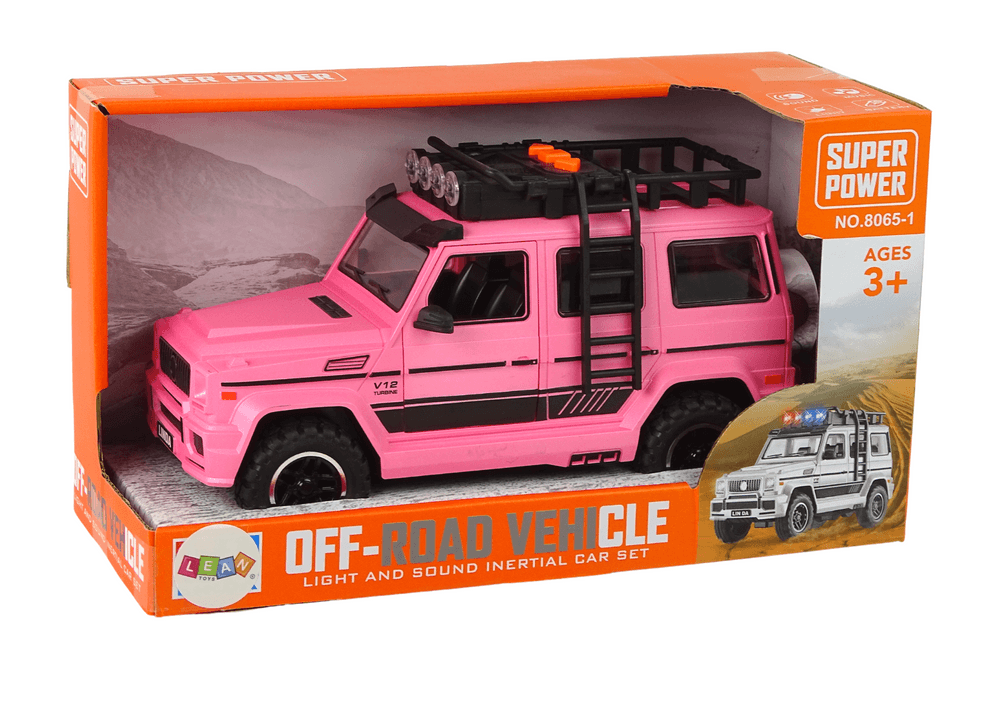 LEAN TOYS Terensko vozilo, roza, V12 Turbine 5
