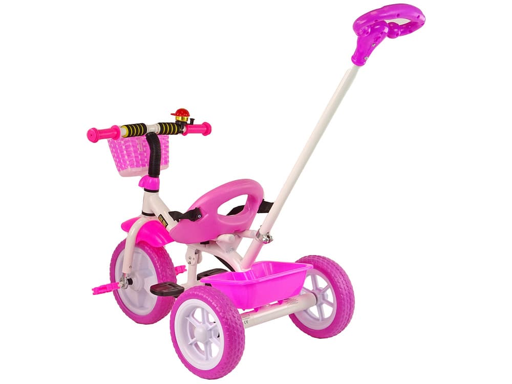 LEAN TRIKE Rower Trójkołowy PRO100 roza, EVA kolesa, košara 5