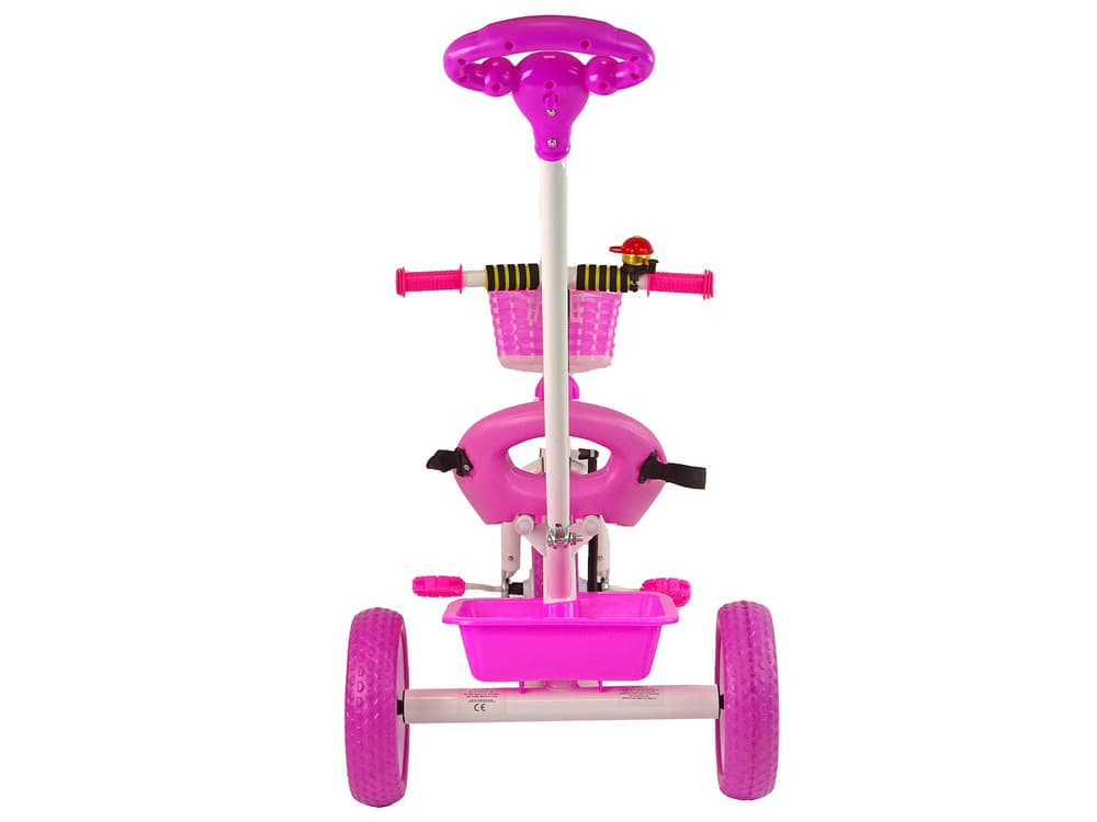 LEAN TRIKE Rower Trójkołowy PRO100 roza, EVA kolesa, košara 6