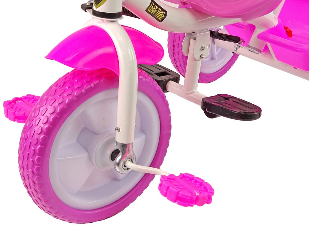 LEAN TRIKE Rower Trójkołowy PRO100 roza, EVA kolesa, košara 4
