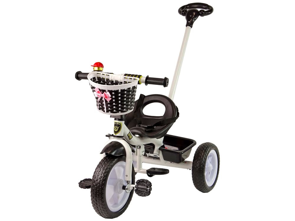 LEAN TRIKE Rower Trójkołowy PRO100 črn, EVA kolesa, košara