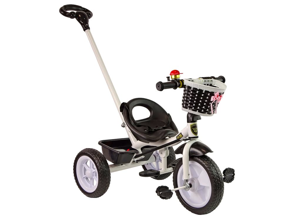 LEAN TRIKE Rower Trójkołowy PRO100 črn, EVA kolesa, košara 2