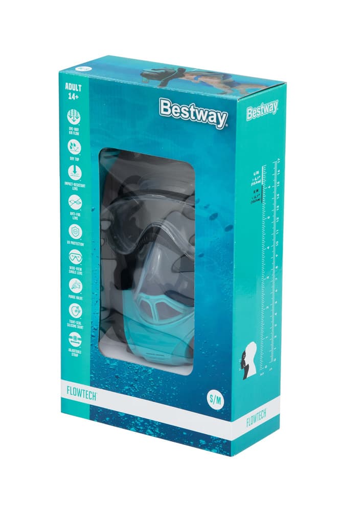 BESTWAY Polnoobrazna maska za potapljanje/snorklanje S/M 8