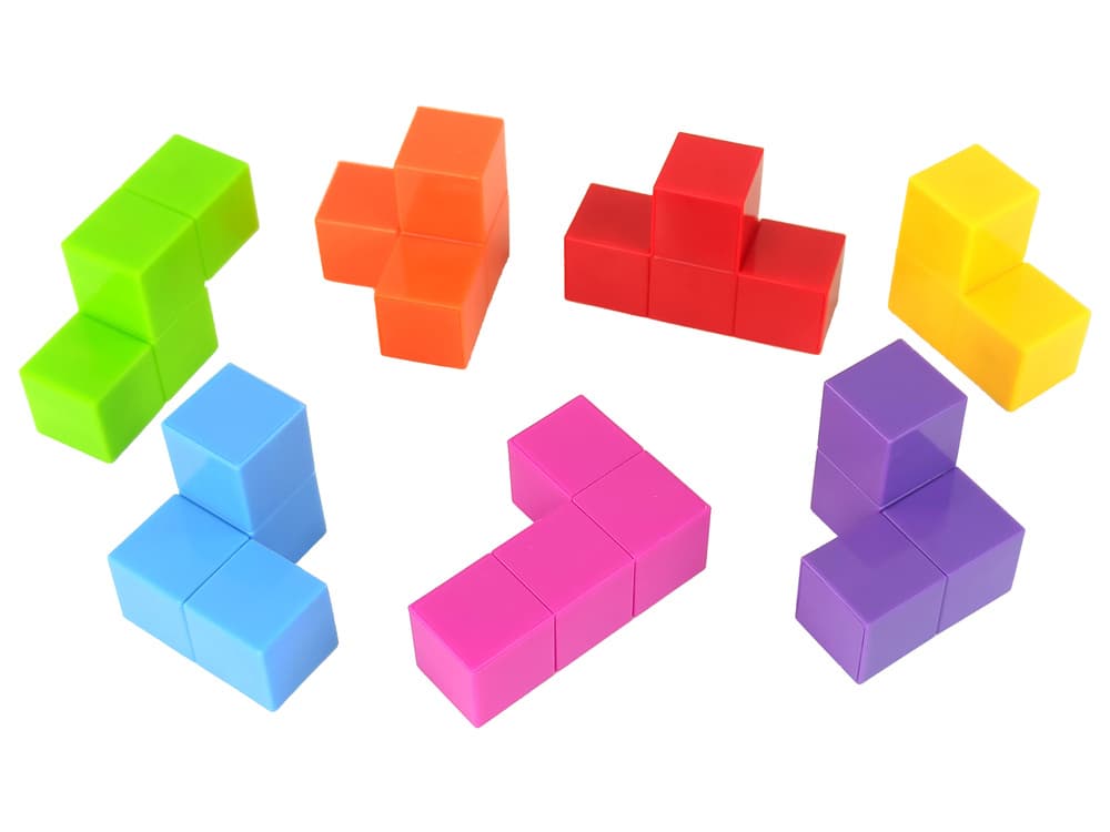LEAN TOYS Magnetska sestavljanka Logična kocka 108 izzivov 3