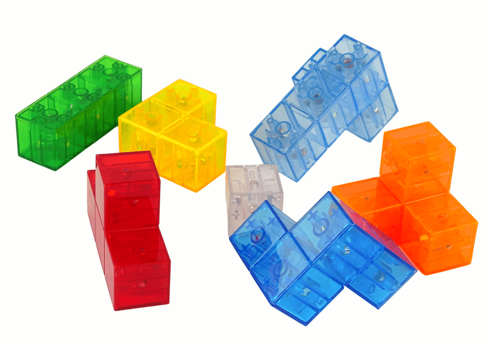 LEAN TOYS čarobna magnetna kocka, 7 elementov, prepušča svetlobo 2