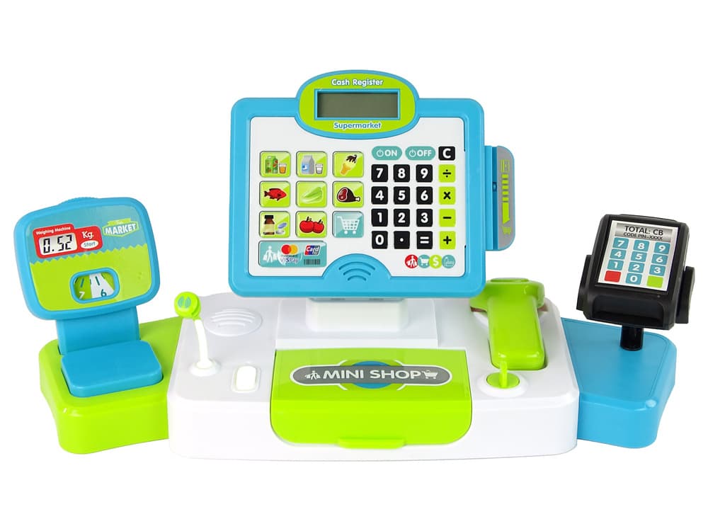 LEAN TOYS Otroška blagajna s tehtnico in terminalom 3