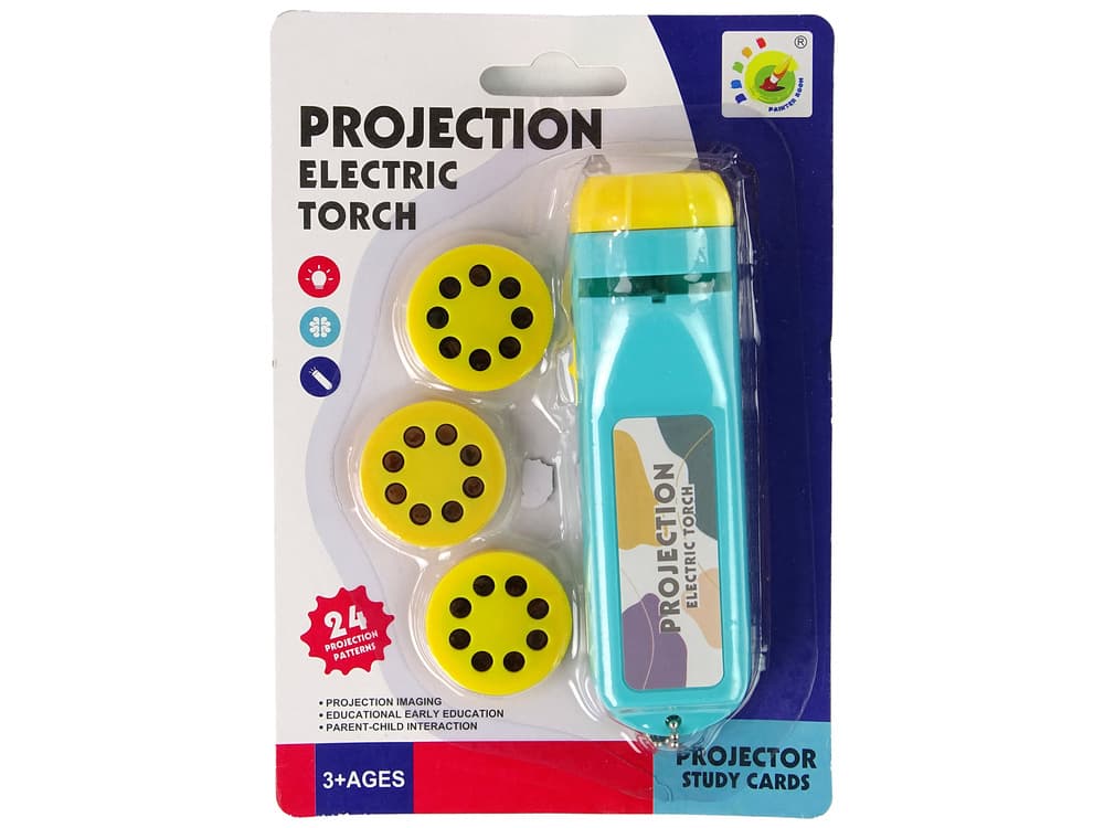 LEAN TOYS Modri projektor za slike z 24 motivi 5