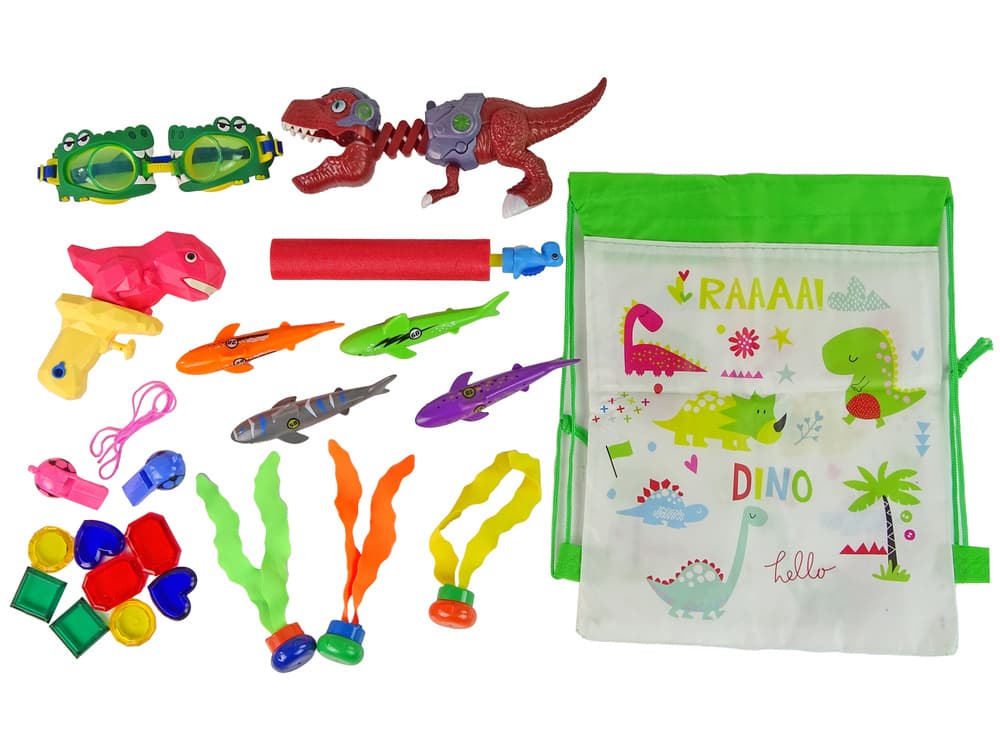 LEAN TOYS Set za potapljanje z dinozavrom
