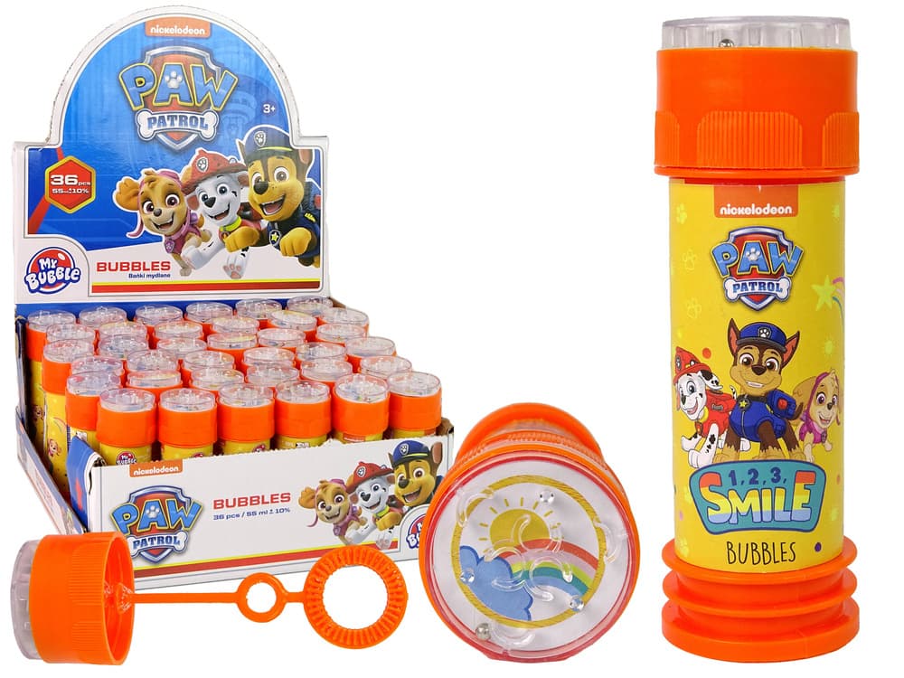 LEAN TOYS Mehurčki Psiček Patrol, 55ml, pomarančni