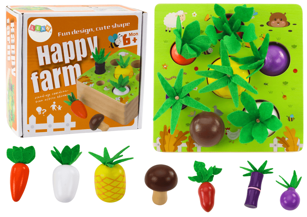 Lesena igra spomina LEAN TOYS: sadje in zelenjava