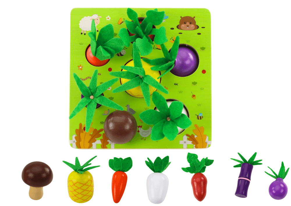 Lesena igra spomina LEAN TOYS: sadje in zelenjava 2