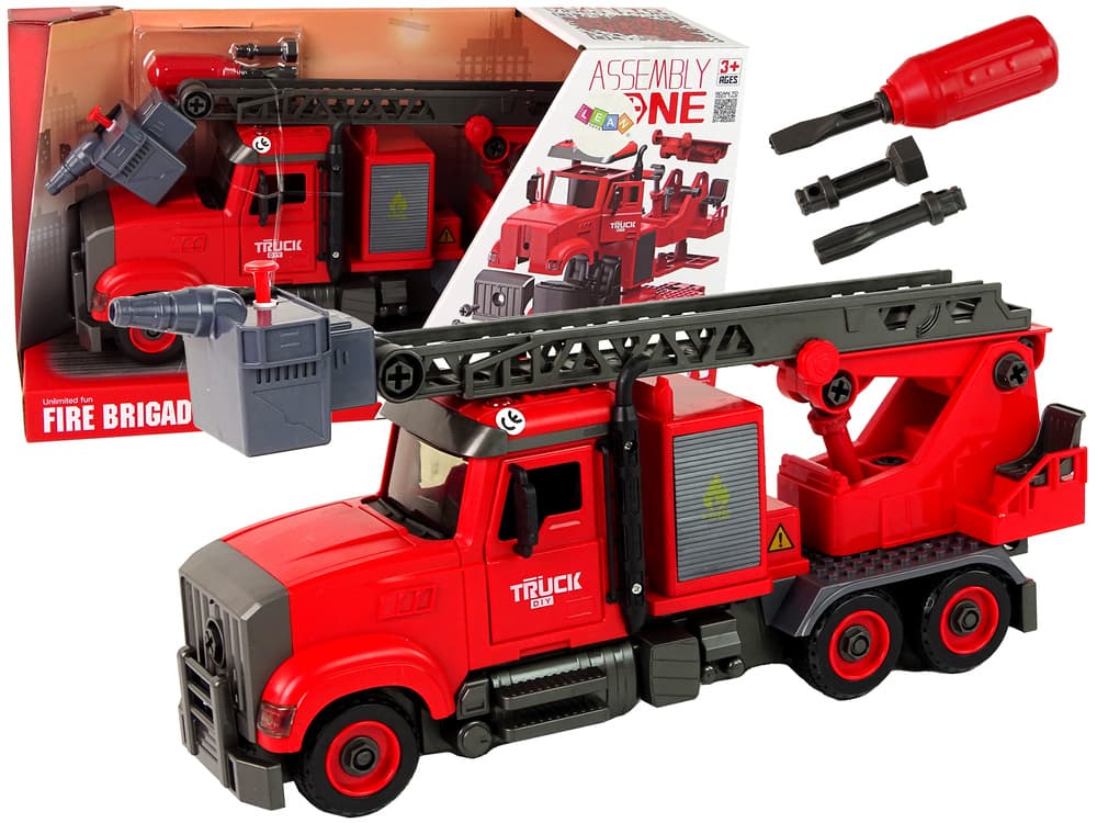 LEAN TOYS Gasilsko vozilo za sestavljanje in razstavljanje
