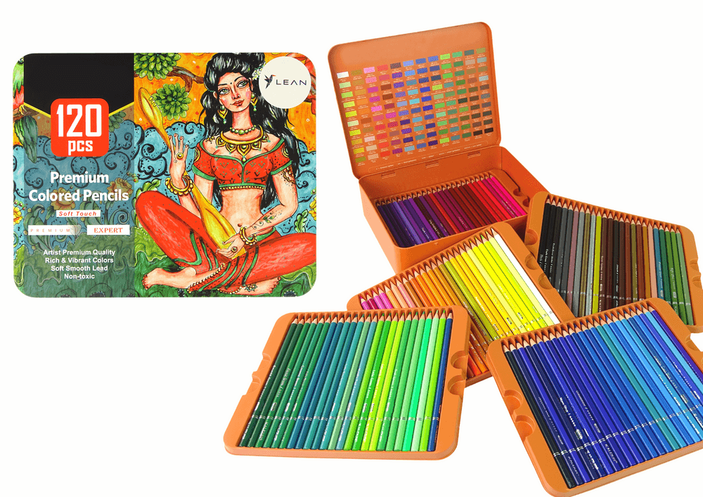 LEAN Komplet 120 krede v organizatorju