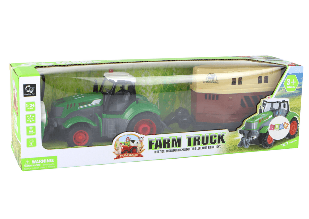 Traktor na daljinsko vodenje RC s prikolico, merilo 1:24 6