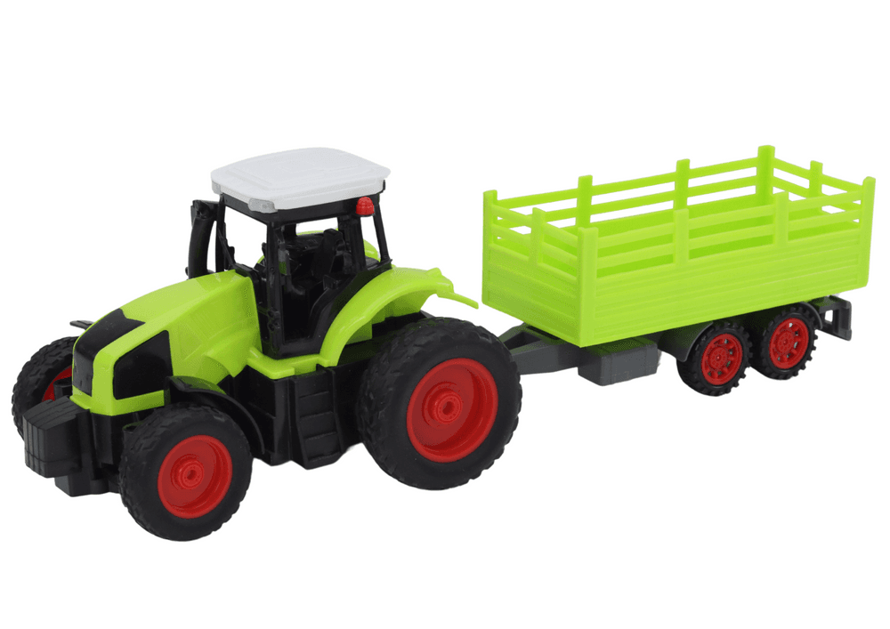 Traktor na daljinsko vodenje RC s prikolico 1:16, zelena 2