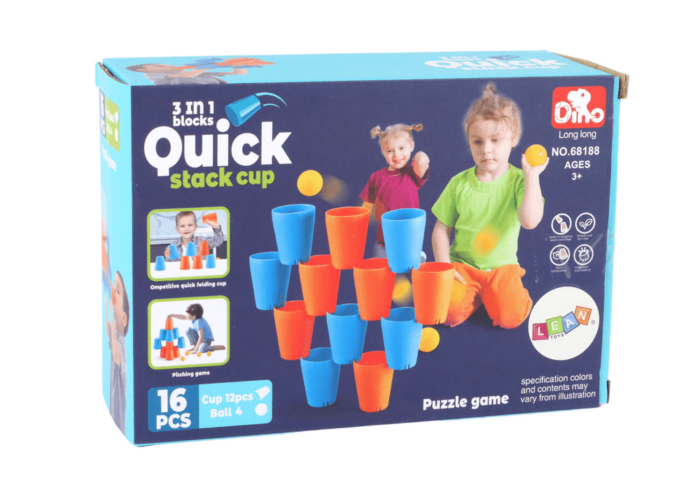 Senzična igra "Kubki" 3v1, 16 elementov 4