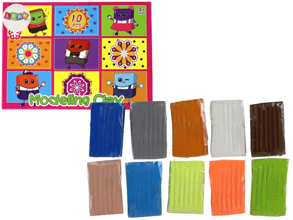 Umetniški set plastelin/modelirna masa, 10 barv