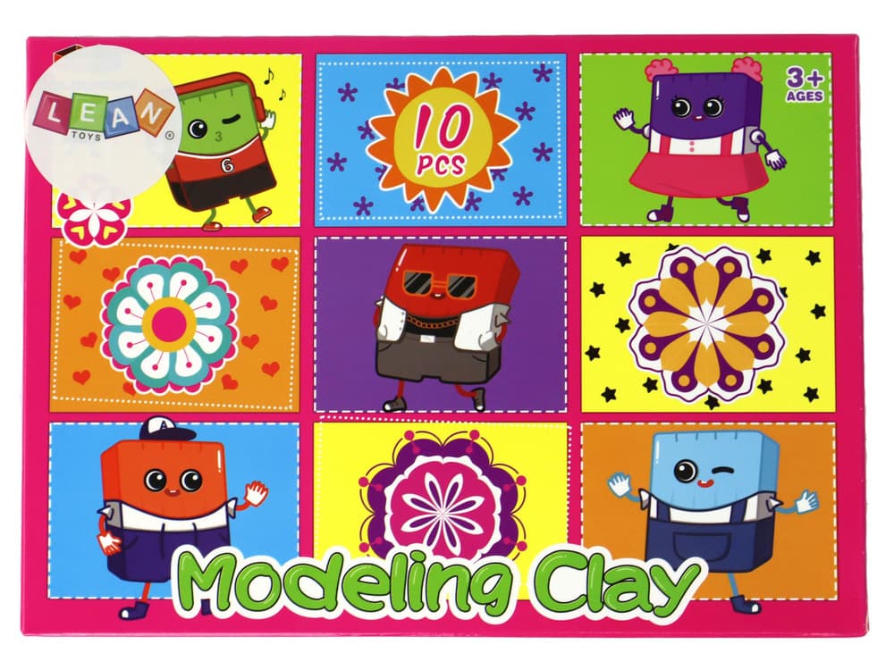 Umetniški set plastelin/modelirna masa, 10 barv 3